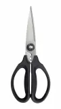 Ножницы кухонные для зелени OXO Good Grips, стальные лезвия с микрозубчиками, мягкая ручка, чёрные — фото 1