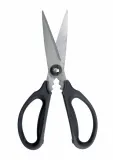 Ножницы кухонные для зелени OXO Good Grips, стальные лезвия с микрозубчиками, мягкая ручка, чёрные — фото 2