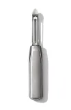 Овощечистка прямая двусторонняя OXO Steel 19 × 3,1 см, нержавеющая сталь, лезвие в японском стиле, серебристая — фото 2