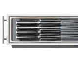Органайзер для ножей в ящик OXO Good Grips, пластик, серый с кремовым, 41,2 x 14,1 x 5,9 см, два уровня — фото 4