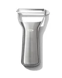 Овощечистка Y-образная OXO Steel 12,7 × 7,6 см, нержавеющая сталь, лезвие в японском стиле, нескользящая ручка, серебристая — фото 2