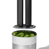 Открывалка для консервных банок OXO Good Grips Lock&Go, пластик и нержавеющая сталь, чёрная, 2,15 x 4,25 x 9,95 см — фото 4