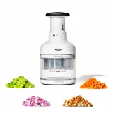 Ручной измельчитель для овощей и фруктов OXO Good Grips, пластик и нержавеющая сталь, белый, около 13,9 x 18,4 см — фото 4