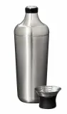 Шейкер для коктейлей OXO Good Grips с мерной шкалой, 9,2 × 27 см, нержавеющая сталь, серебристо-чёрный — фото 1