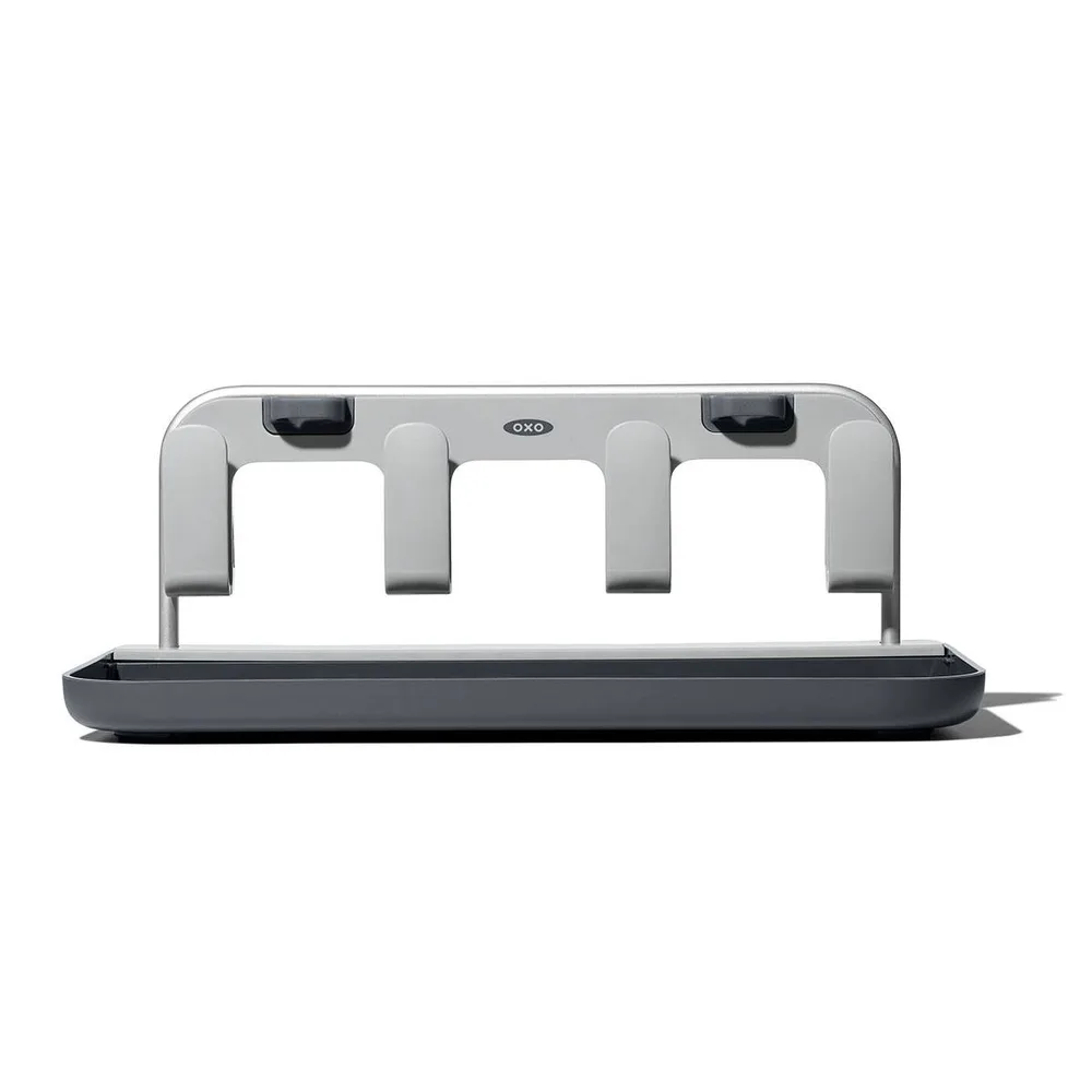 Складная сушилка для бутылок и трубочек OXO Good Grips, алюминий, PP и ABS, серая, 16,1 x 31 x 12,2 см