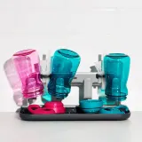 Складная сушилка для бутылок и трубочек OXO Good Grips, алюминий, PP и ABS, серая, 16,1 x 31 x 12,2 см — фото 6