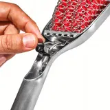 Скребок 2 в 1 для чистки решёток гриля OXO Good Grips, 51,3 x 7,8 см, нержавеющая сталь и силикон — фото 6