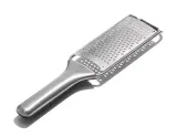 Тёрка ручная OXO Steel 29,2 × 6,9 см, нержавеющая сталь, силиконовая вставка в ручке, защитный чехол, серебристая — фото 1