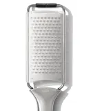 Тёрка ручная OXO Steel 29,2 × 6,9 см, нержавеющая сталь, силиконовая вставка в ручке, защитный чехол, серебристая — фото 3