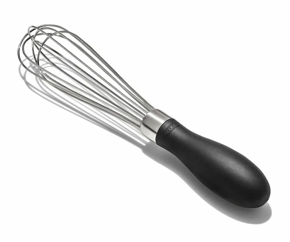 Венчик мини OXO Good Grips 18 см, нержавеющая сталь и пластик, для яиц и сливок, чёрный