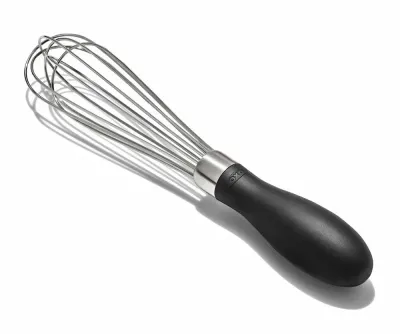 Венчик мини OXO Good Grips 18 см, нержавеющая сталь и пластик, для яиц и сливок, чёрный