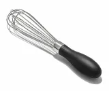 Венчик мини OXO Good Grips 18 см, нержавеющая сталь и пластик, для яиц и сливок, чёрный — фото 1