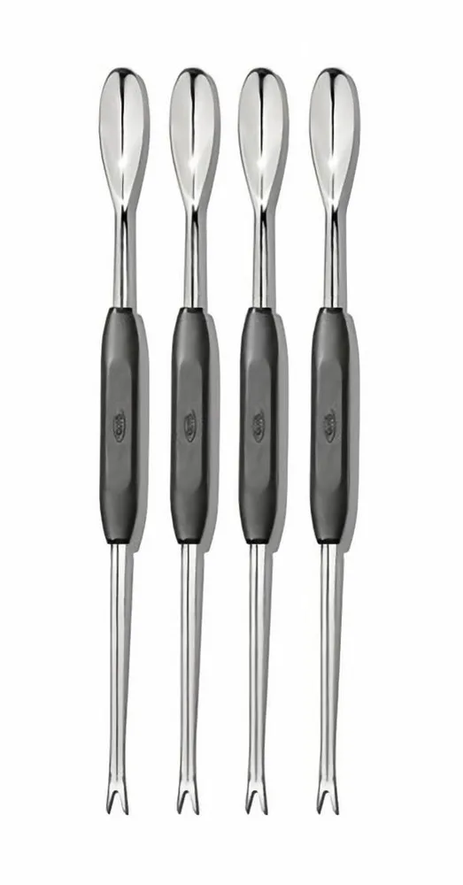 Вилочки для омаров и морепродуктов OXO Good Grips, набор 4 шт, нержавеющая сталь и силикон, две насадки
