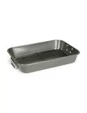 Жаровня с решёткой Patisse CARAT 30 x 22 см, алюминированная сталь, антипригарная, чёрная — фото 1