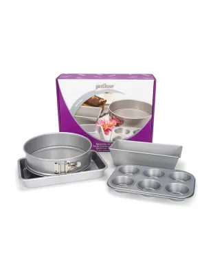 Набор форм для выпечки Patisse SILVER-TOP, 4 шт: форма для хлеба, разъёмная форма, форма для маффинов, противень