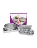 Набор форм для выпечки Patisse SILVER-TOP, 4 шт: форма для хлеба, разъёмная форма, форма для маффинов, противень — фото 1