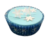 Мини-вырубки с поршнем PME Cake Снежинки, набор 3 шт, диаметры 1,5, 1,8 и 2 см, пластик, белые — фото 6