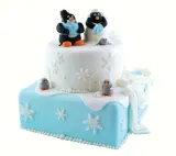 Вырубки с поршнем PME Cake Снежинки, набор 3 шт, размеры 2,6, 4,1 и 5,5 см, пластик, белые — фото 4