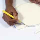 Металлический кондитерский нож PME Cake для сахарной мастики, нержавеющая сталь, 14,5 см, серебристый — фото 4