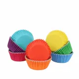 Бумажные формочки для кексов PME Cake разноцветные, 100 шт., 5x2,8 см, пищевая бумага — фото 4