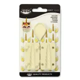 Формочки для декора PME Cake JEM Pop It Единорог, набор 3 шт, рог и уши, пластик ABS, белые — фото 1