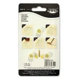 Формочки для декора PME Cake JEM Pop It Единорог, набор 3 шт, рог и уши, пластик ABS, белые — фото 2