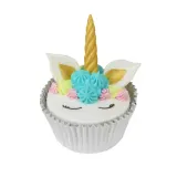 Формочки для декора PME Cake JEM Pop It Единорог, набор 3 шт, рог и уши, пластик ABS, белые — фото 4