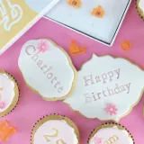 Штампы для надписей PME Cake, набор 66 шт, буквы, цифры и символы, пластик, оранжевые — фото 6