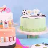 Свечи для торта PME Cake Футбол, набор 4 шт, мяч, бутса, футболка и кубок, разноцветные — фото 6