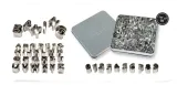 Вырубки для букв и цифр PME Cake Alphabet Cutters, строчные буквы от A до Z и цифры от 0 до 9, 2 на 2 см, нержавеющая сталь — фото 2