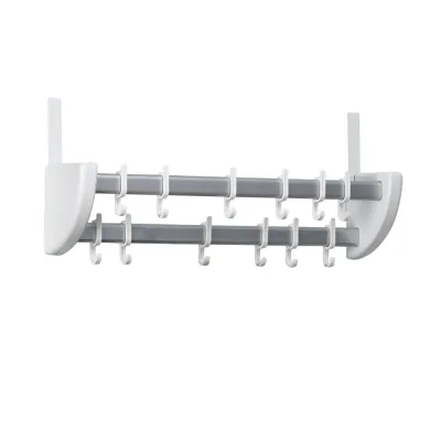 Двойная вешалка на дверь Rayen RA-6390, 59 x 5 x 13 см, белая