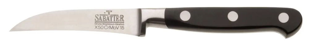 Нож для овощей Richardson Sheffield V Sabatier, лезвие 8,5 см, сталь X50Cr15MoV15, чёрный