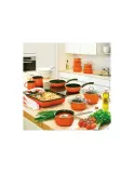 Кастрюля Riess Corall 1 л, 16 см, низкая, с керамической поверхностью, коралловая — фото 3