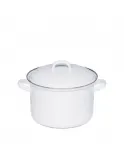 Кастрюля эмалированная высокая Riess Classic WEISS 1,5 л, 16 см, белая — фото 1
