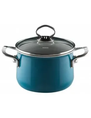Кастрюля Riess Aquamarin 2 л, 16 см, с крышкой, морская волна