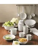 Бидон эмалированный Riess Classic WEISS 2 л с крышкой, узкий, белый — фото 2