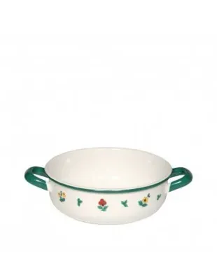 Миска эмалированная с ручками Riess Gmundner Streublumen 1,5 л, 18 см, разноцветная