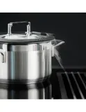 Кастрюля высокая Rösle Silence Pro 16 см 1,9 л, сливная крышка, силиконовый обод, нержавеющая сталь 18/10, для индукции — фото 5