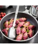 Лопатка для сковороды Roesle с силиконовой головкой, нержавеющая сталь и силикон, чёрная — фото 2