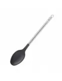 Ложка сервировочная Roesle Basic Line 32 см, нержавеющая сталь 18/10 и полифталамид PPA, серебристо-чёрная — фото 1
