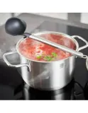 Ложка для соуса Roesle Basic Line 28 см, нержавеющая сталь 18/10 и полифталамид PPA, серебристо-чёрная — фото 2