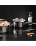 Ковш Rösle Charm 16 см 1,4 л, высота 8,2 см, нержавеющая сталь 18/10, двухтоновая полировка, шкала внутри, для индукции — фото 4