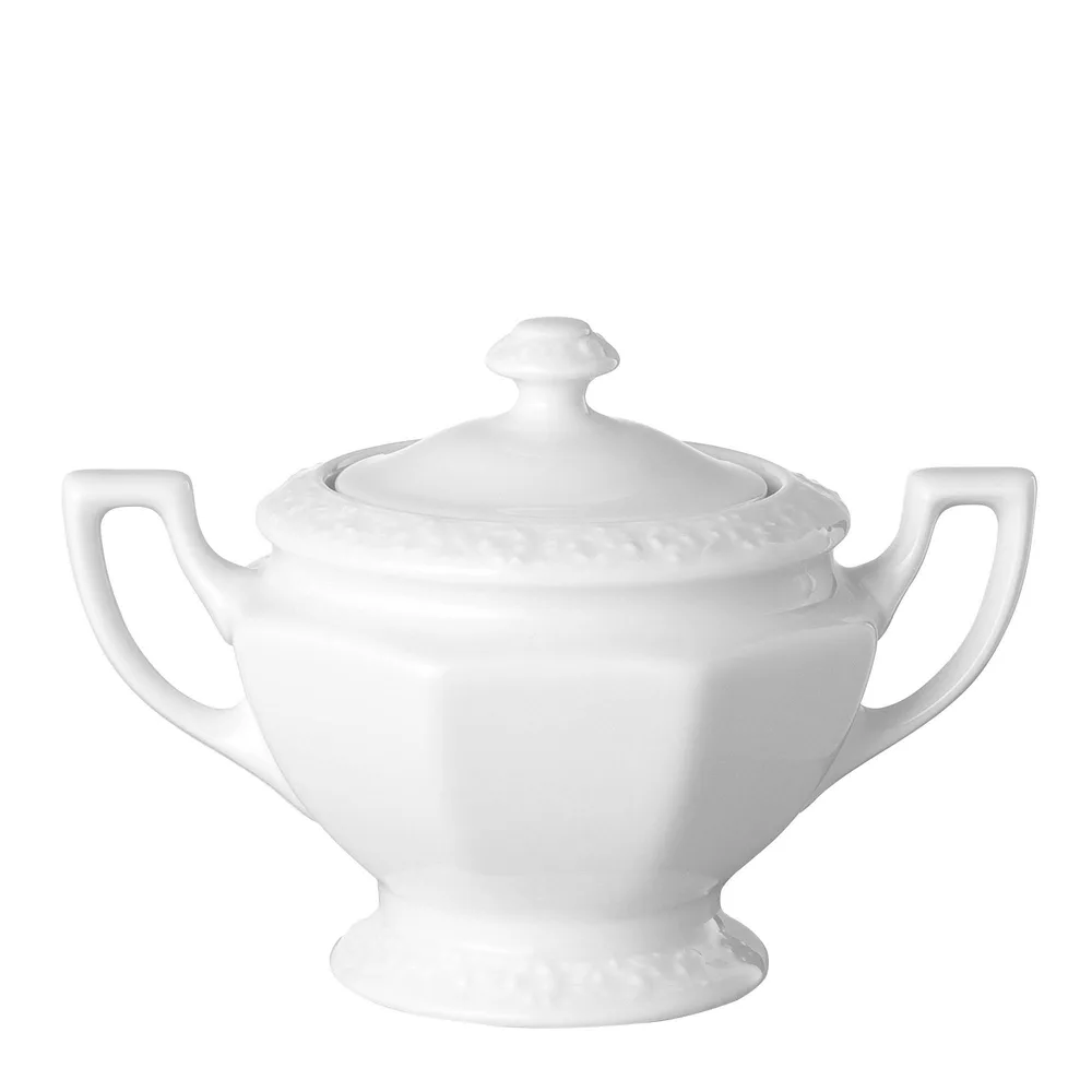 Сахарница фарфоровая Rosenthal Maria Biała 270 мл, на 6 персон, белая