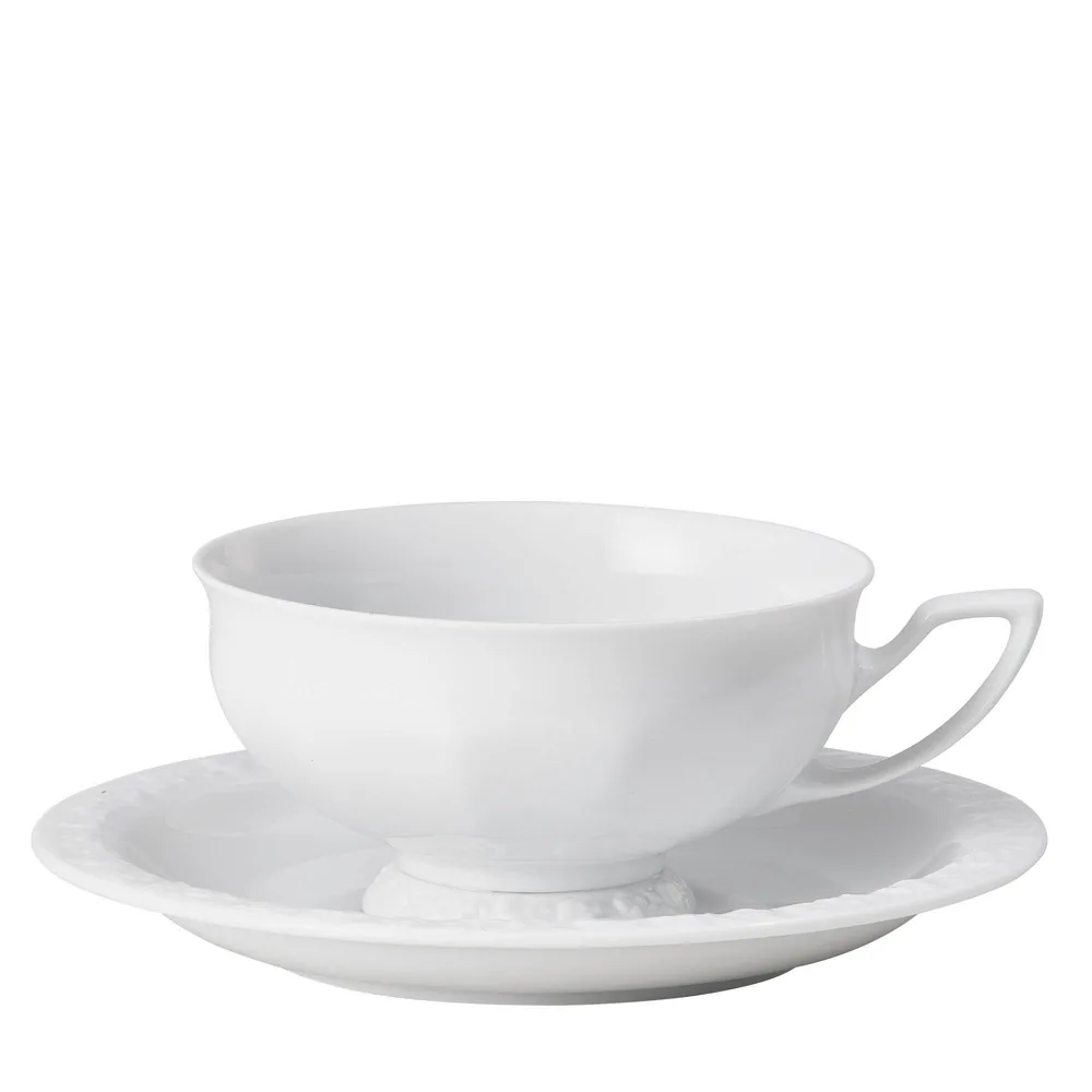 Чайная чашка с блюдцем Rosenthal Maria 0,2 л, фарфор, белая