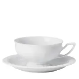 Чайная чашка с блюдцем Rosenthal Maria 0,2 л, фарфор, белая — фото 1