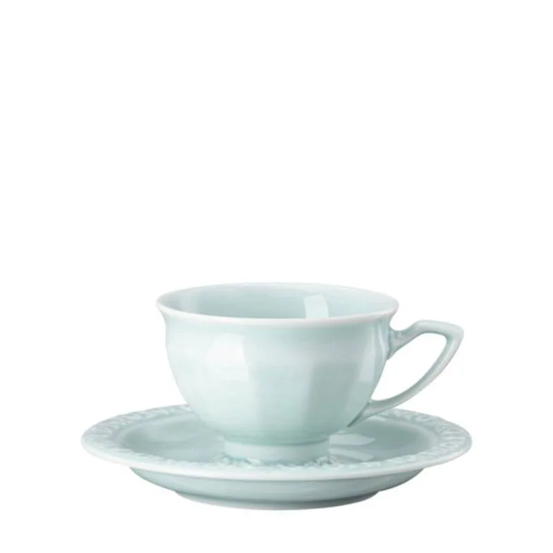 Чашка для эспрессо с блюдцем Rosenthal Maria en Vogue Mint 80 мл, фарфор, мятная