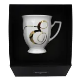 Кружка фарфоровая Rosenthal Maria Alphabet буква E 300 мл, белая, в подарочной коробке — фото 1