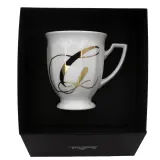 Кружка фарфоровая Rosenthal Maria Alphabet буква G 300 мл, белая, в подарочной коробке — фото 1