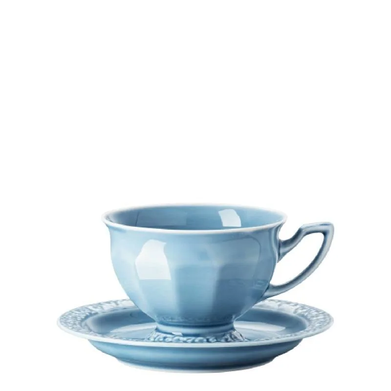 Чашка для эспрессо с блюдцем Rosenthal Maria en Vogue Blue 80 мл, фарфор, голубая