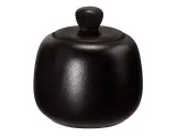 Сахарница фарфоровая Seltmann Weiden Liberty Velvet Black 260 мл, с крышкой, чёрная — фото 1